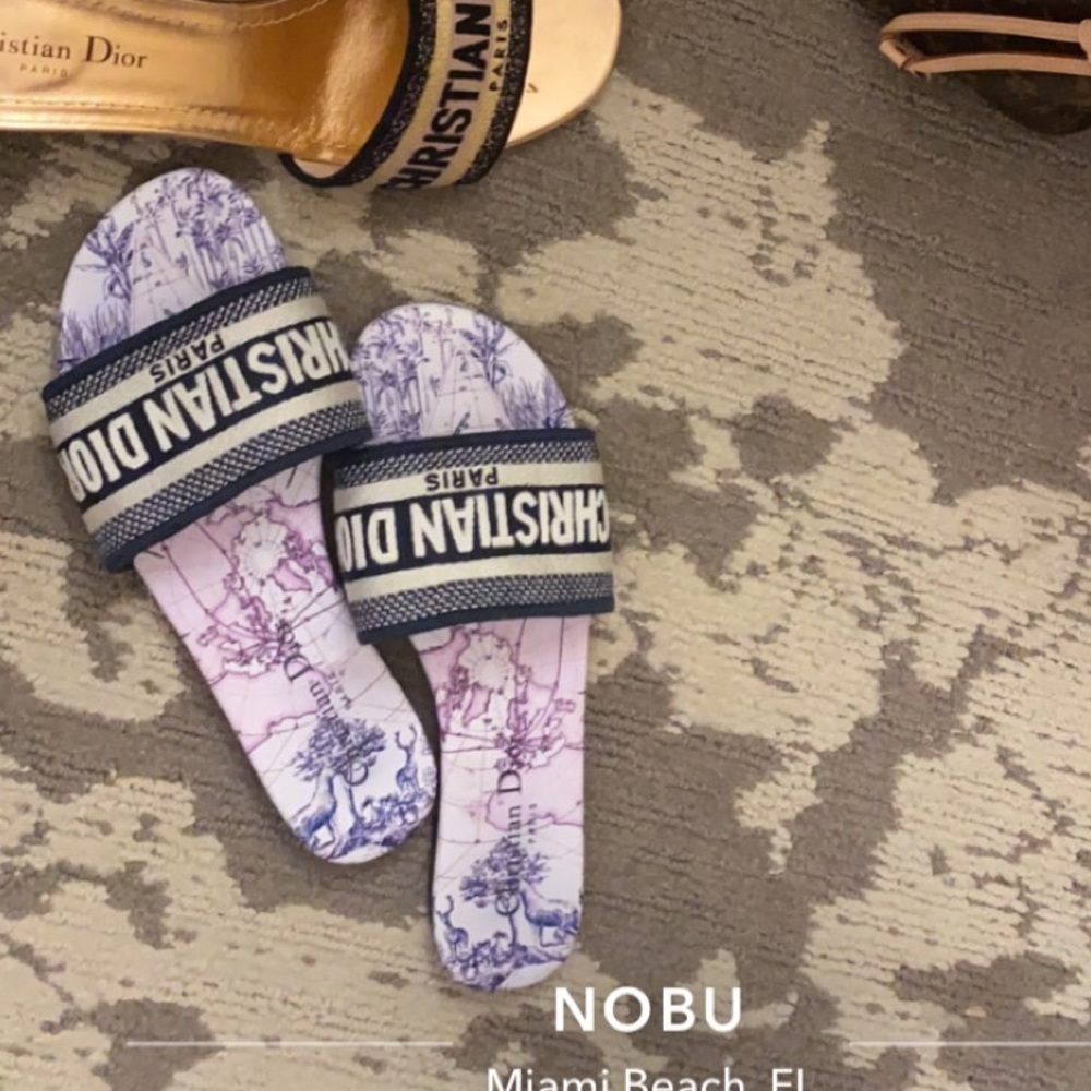 Christian Dior slides blue size 39